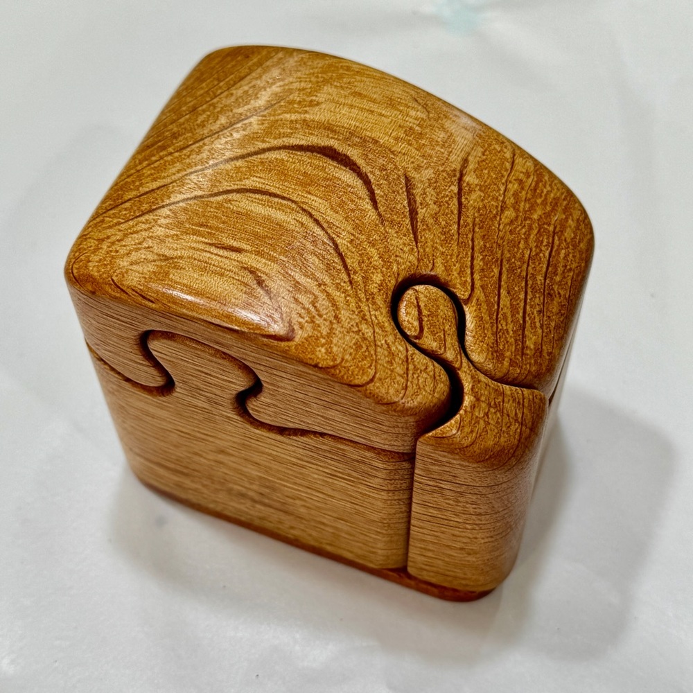 Koa wood puzzle box